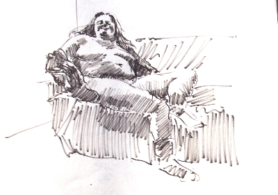 February Light: At Home - drawing